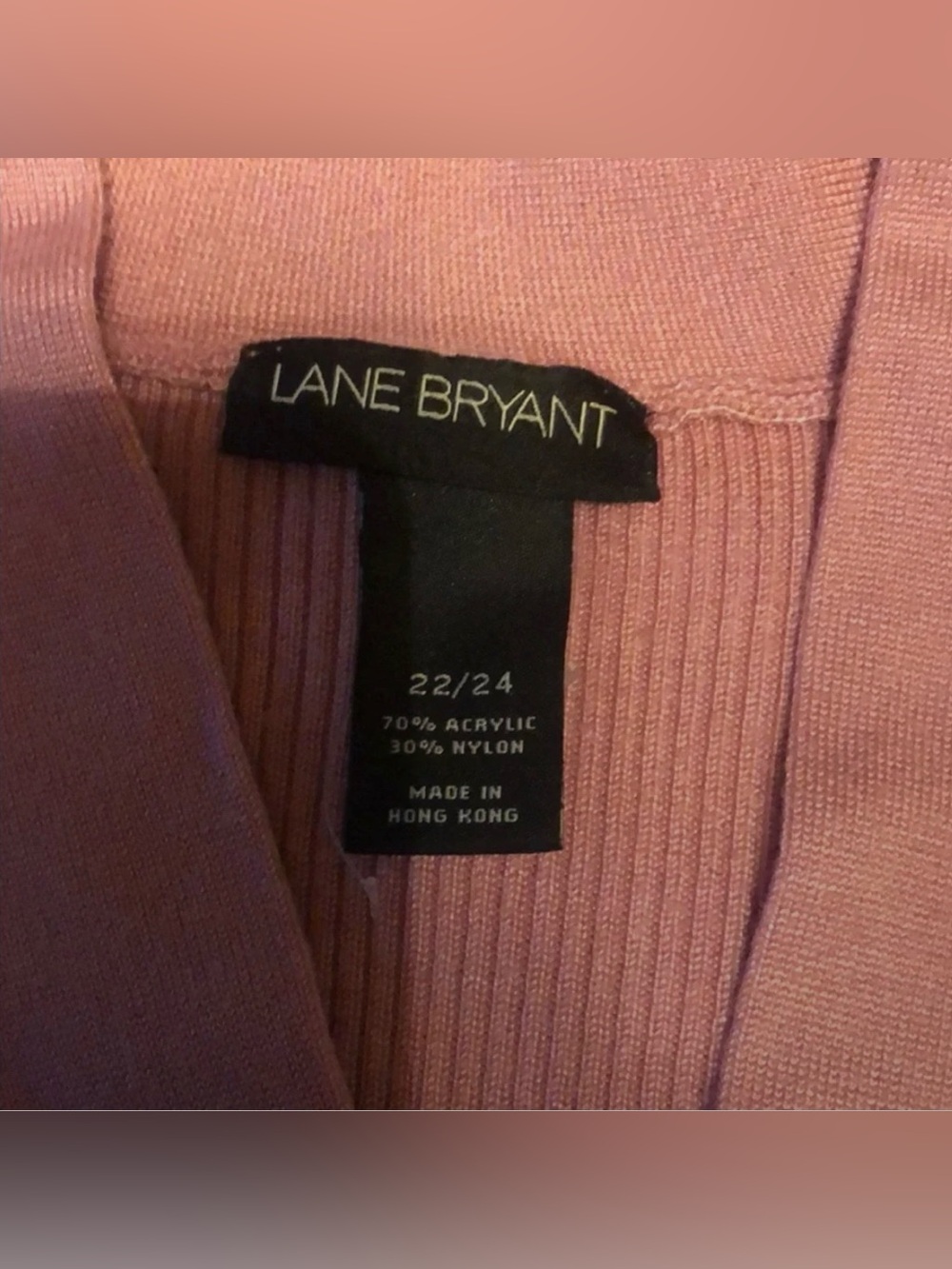 Lane Bryant Ribbed V Neck Sweater Size 22 24 - Picture 6 of 6